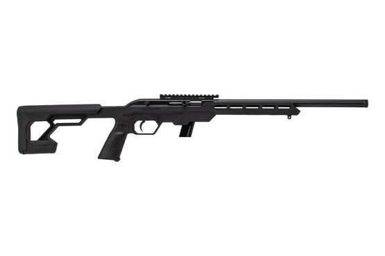 The Savage Arms 64 Precision 22LR Semi Auto Rifle features both a pistol grip and space for M-Lok accessories.